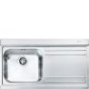 Évier encastrable SMEG inox 90cm LI91D