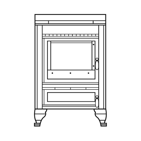 Cuisiniere à bois Légende ARCHAMBAUD F-60-B - 60cm
