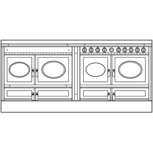 Cuisiniere mixte à bois Prestige ARCHAMBAUD E-200-M - 200cm