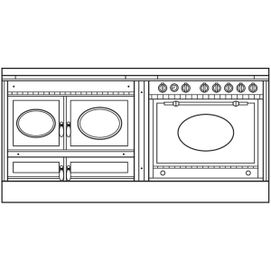 Cuisiniere mixte à bois Prestige ARCHAMBAUD E-190-M - 190cm