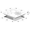 Plaque de cuisson  Lofra LUNA 60cm mixte