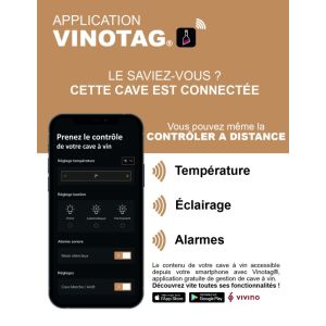 Cave à vin LA SOMMELIÈRE APOGEE200PV