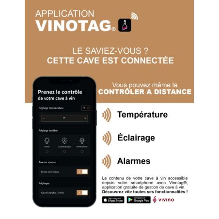 Cave à vin LA SOMMELIÈRE APOGEE200PV