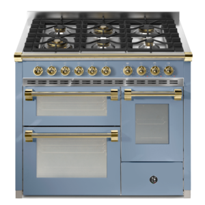 Piano de cuisson STEEL ASCOT 100 cm combi-steam 3 fours - 6 FEUX GAZ 6W
