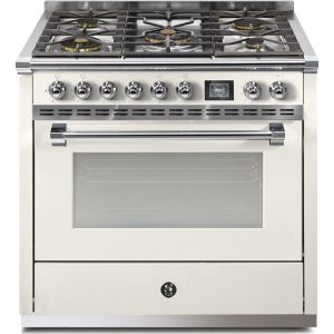 Piano de cuisson STEEL ASCOT 90 cm Combi-Steam 5 feux gaz
