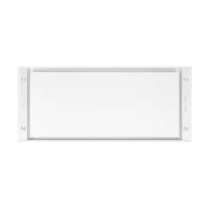 Plafonnier Novy Pureline - largeur 120 cm - blanc RAL 9003 - moteur cubic orientable -éclairage LED