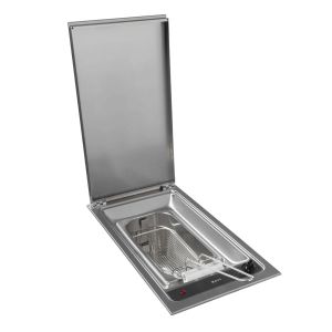 Novy Friteuse Inox avec couvercle