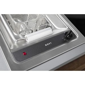Novy Friteuse Inox avec couvercle