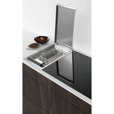 Novy Friteuse Inox avec couvercle