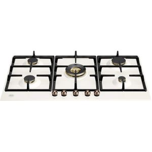 Plaque de cuisson BERTAZZONI Heritage 90 cm gaz ivoire/cuivre