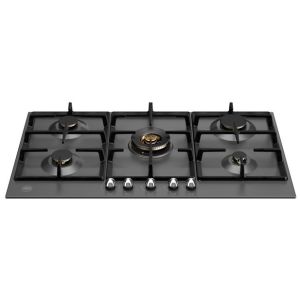 Plaque de cuisson BERTAZZONI Heritage 90 cm gaz noir mat