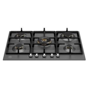 Plaque de cuisson BERTAZZONI Heritage 75 cm 5 feux gaz noir mat