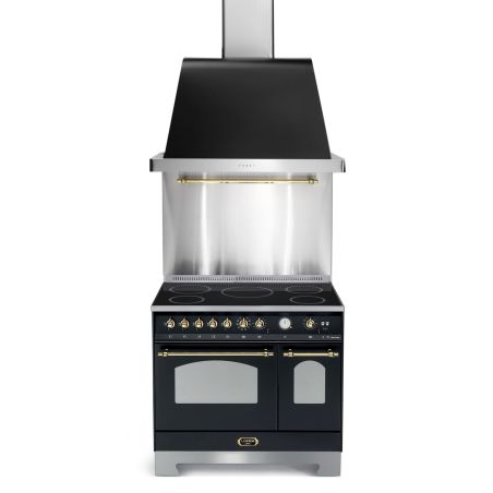 Ensemble Piano de cuisson induction 2 fours + Hotte + Crédence Lofra DOLCE VITA 90cm