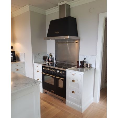 Ensemble Piano de cuisson induction 2 fours + Hotte + Crédence Lofra DOLCE VITA 90cm