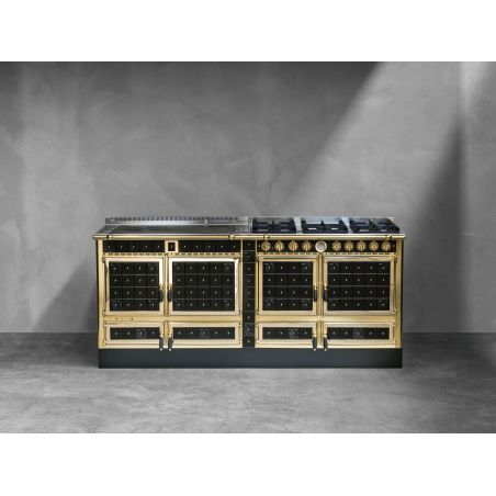 Cuisiniere mixte à bois Origine ARCHAMBAUD C-200-M - 200cm