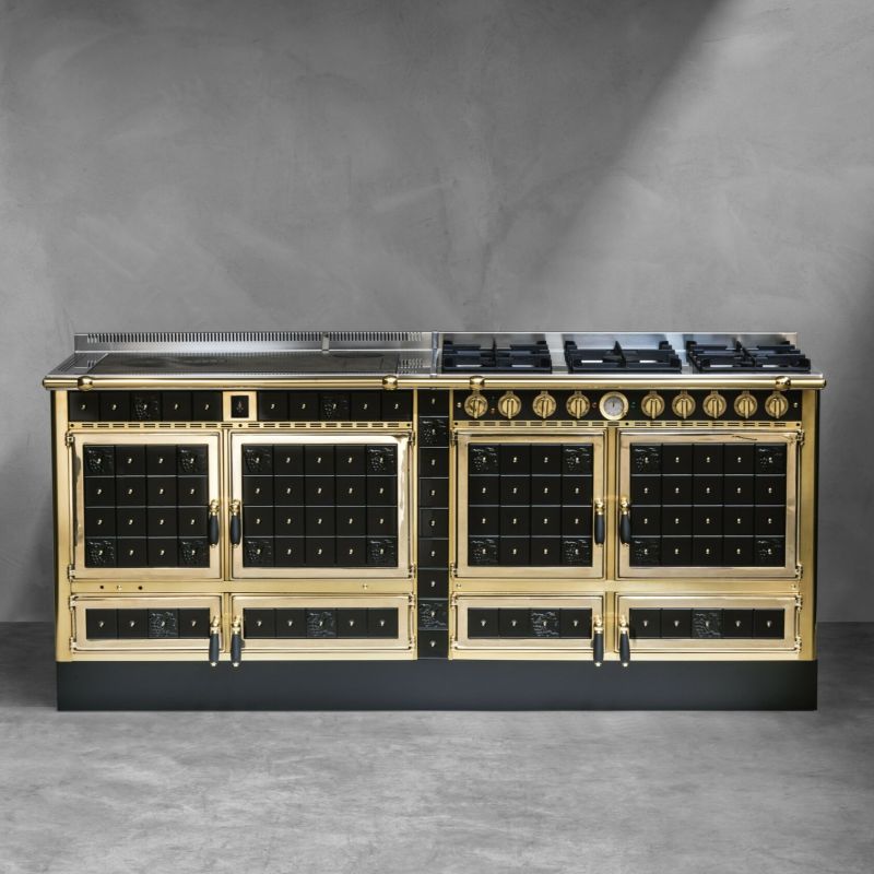 Cuisiniere mixte à bois Origine ARCHAMBAUD C-200-M - 200cm