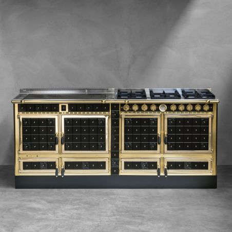 Cuisiniere mixte à bois Origine ARCHAMBAUD C-200-M - 200cm