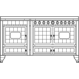 Cuisinière mixte à bois Prestige ARCHAMBAUD C-160-M - 160cm