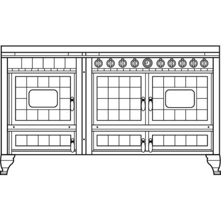 Cuisinière mixte à bois Prestige ARCHAMBAUD C-160-M - 160cm