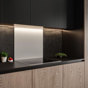 Fond de hotte LUISINA Glassy 60 cm Blanc Alpin ZC0105006
