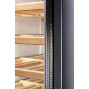 Cave à vin encastrable colonne BERTAZZONI 2 zones inox 