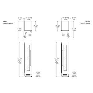 Cave à vin encastrable colonne BERTAZZONI Heritage inox WC455BRX2T