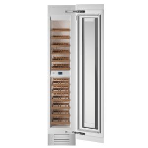 Cave à vin encastrable colonne BERTAZZONI Heritage inox WC455BRP2T