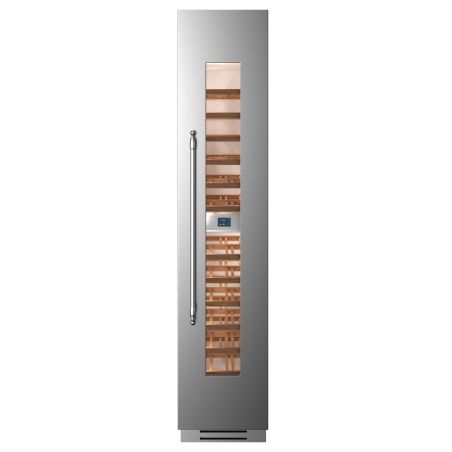 Cave à vin encastrable colonne BERTAZZONI Heritage inox WC455BRX2T