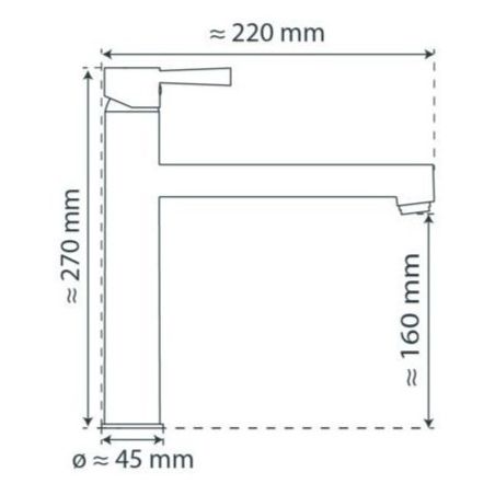 Mitigeur cuisine SCHÜTTE acier inoxydable massif MASSIVE 74125