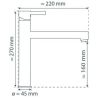 Mitigeur cuisine SCHÜTTE acier inoxydable massif MASSIVE 74125