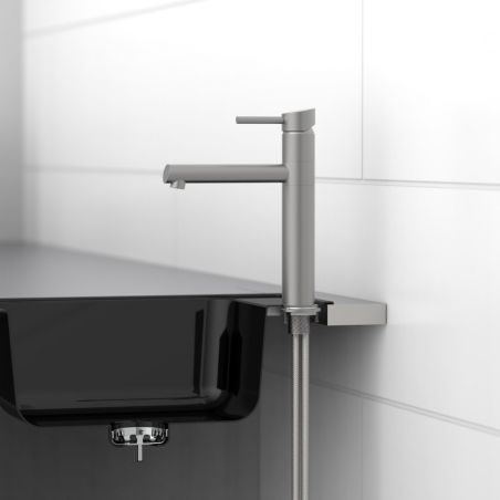 Mitigeur cuisine SCHÜTTE acier inoxydable massif MASSIVE 74125