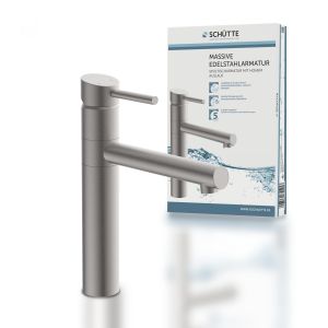 Mitigeur cuisine SCHÜTTE acier inoxydable massif MASSIVE 74125