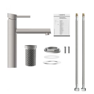 Mitigeur cuisine SCHÜTTE acier inoxydable massif MASSIVE 74125