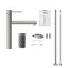 Mitigeur cuisine SCHÜTTE acier inoxydable massif MASSIVE 74125