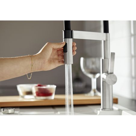 Mitigeur cuisine BLANCO bec orientable inox SONEA-S Flexo 00526616