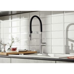 Mitigeur cuisine BLANCO bec orientable inox SONEA-S Flexo 00526616