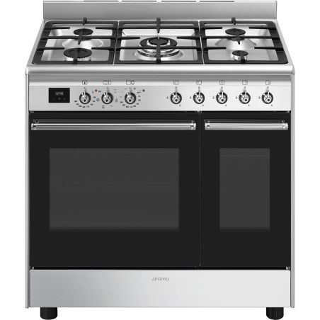 Piano de cuisson SMEG Concerto 90 cm mixte 2 fours CX92GM