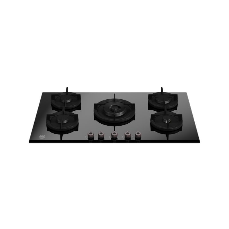Plaque de cuisson gaz BERTAZZONI Professional 5 brûleurs 90 cm verre Noir P905CPROGNE