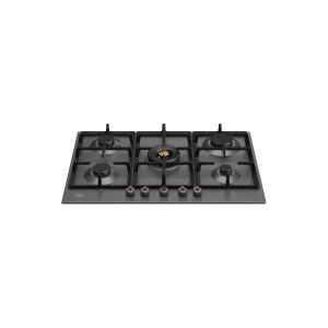 Plaque de cuisson gaz BERTAZZONI Professional 5 brûleurs 75 cm Noir mat P755CPRONE