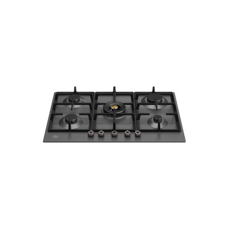 Plaque de cuisson gaz BERTAZZONI Professional 5 brûleurs 75 cm Noir mat P755CPRONE