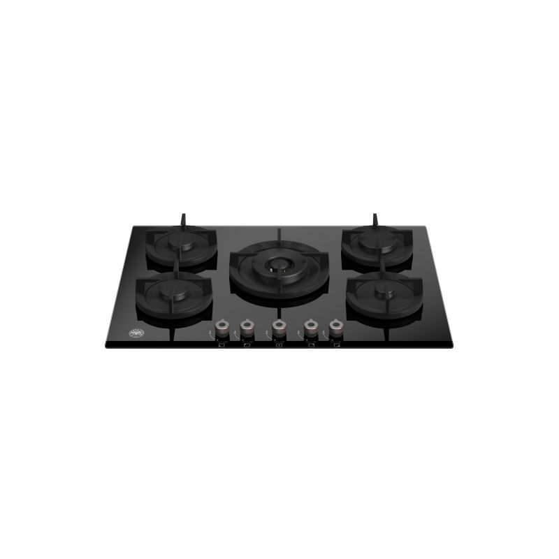 Plaque de cuisson gaz BERTAZZONI Professional 5 brûleurs 75 cm verre Noir P755CPROGNE