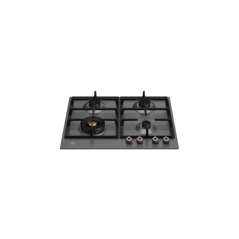 Plaque de cuisson gaz BERTAZZONI Professional 4 brûleurs 60 cm Noir mat P604LPRONE