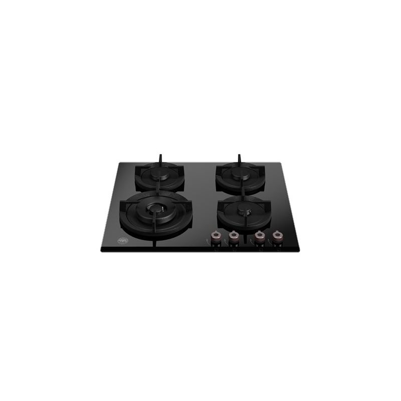 Plaque de cuisson gaz BERTAZZONI Professional 4 brûleurs 60 cm verre Noir P604LPROGNE
