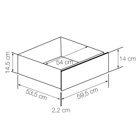 Tiroir de maintien au chaud Lofra Professional 60 cm