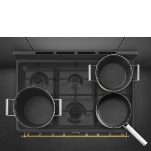 Piano de cuisson mixte SMEG Coloniale 90 cm