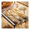 Plaque 3 baguettes inox perforé DE BUYER 3366.03