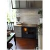 Cuisinière à bois DEVILLE Mélisse 75 cm Bleu nuit C086AA06
