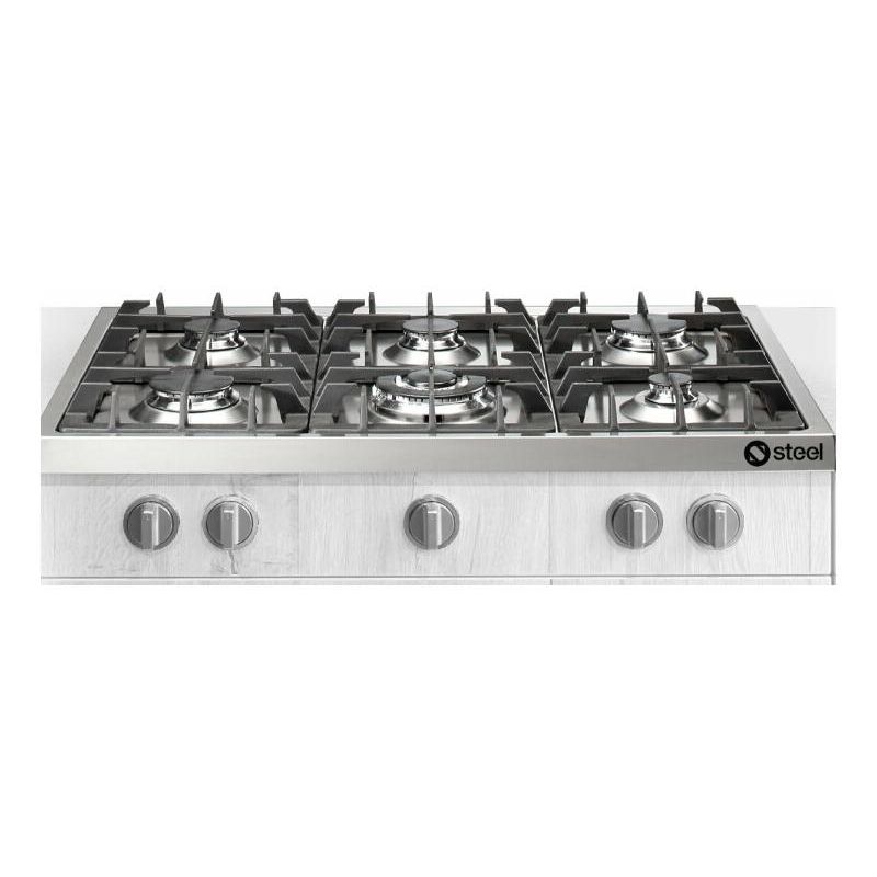 Entablement de cuisson STEEL Enfasi 90 cm gaz inox