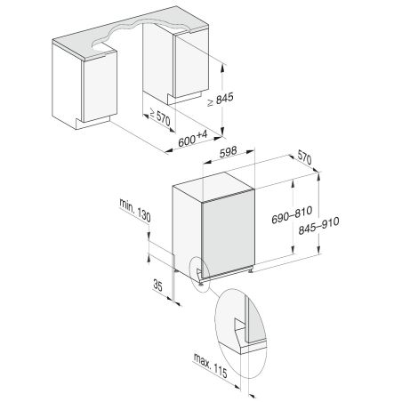 Lave-vaisselle tout integrable MIELE 60 cm 14 couverts