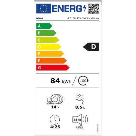 Lave-vaisselle tout integrable MIELE 60 cm 14 couverts